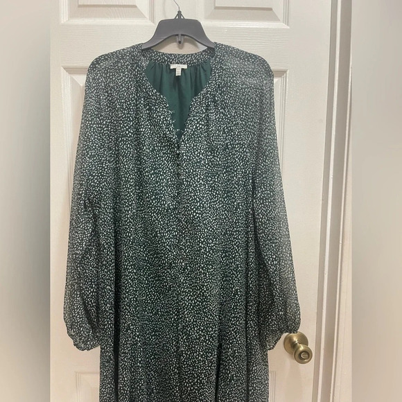 Joie Limited Edition Balloon Sleeve Dress Arctic Animal Spot Office XXL - Picture 2 of 10